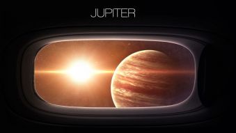 Фотообои Юпитер из иллюминатора