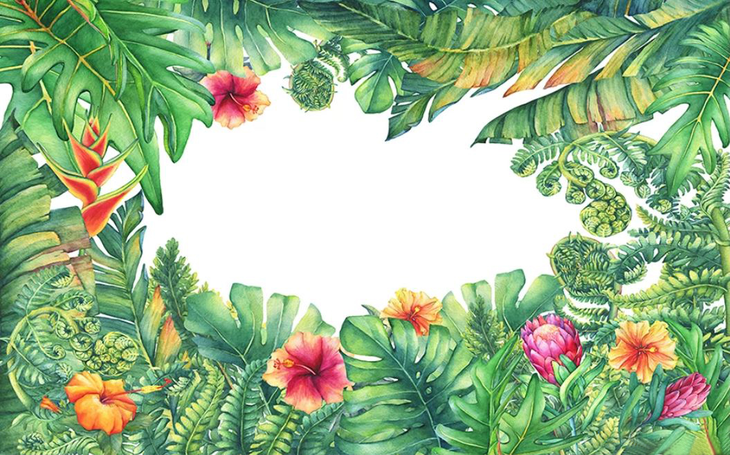 Картина на холсте Тропические заросли, арт hd2008301