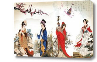 Картина Четыре великие красавицы Китая